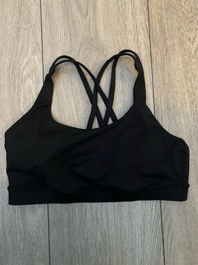 Lululemon Black Strappy Sports Bra size 6